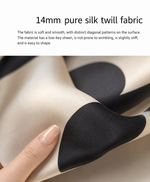 Noir Camellia Silk Scarf