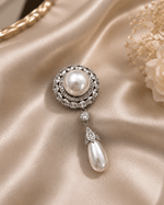 Ivory Camellia Silk Scarf